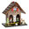 Wetterhaus aus Holz mit Thermometer